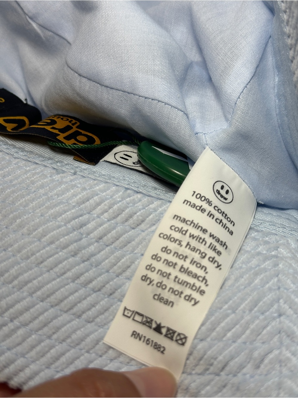drew house light blue Corduroy Bucket Hat - Picture 5 of 5